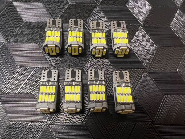 爆光 RC1/2 オデッセイ T10 LED ルームランプ 8個セット ホワイト ホンダ