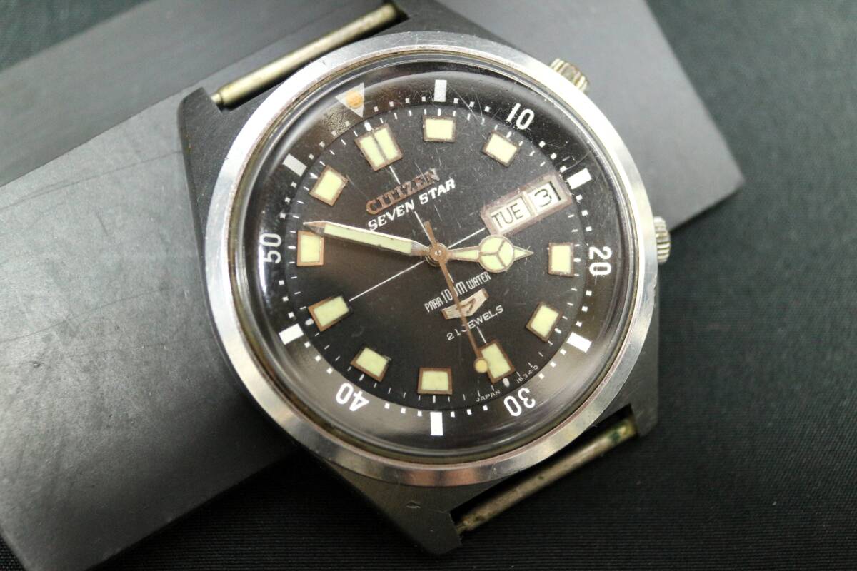 JA-2406| シチズン セブンスター 21石 Ref.APSS 2812-Y ブラック