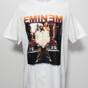 送料無料! 【Lサイズ】エミネム Tシャツ 車 ホワイト ヒップホップ ラップ ラッパー ネオスマ