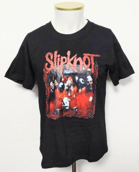 送料無料!【Mサイズ】スリップノット Tシャツ 半袖 SLIPKNOT 赤枠 ポール ネオスマ