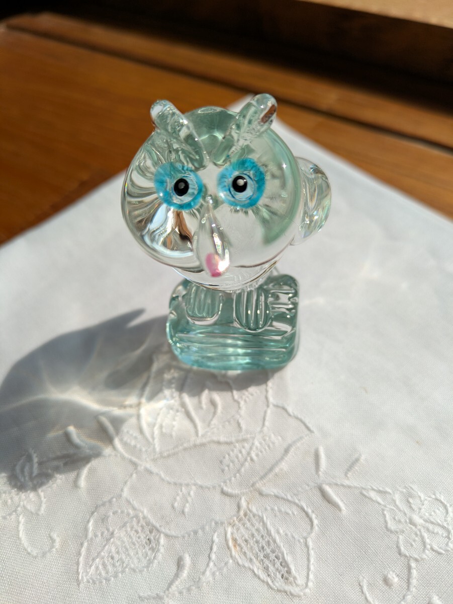 ☆KOSTA BODA (コスタボタ)フクロウ型ガラス 美術工芸品
