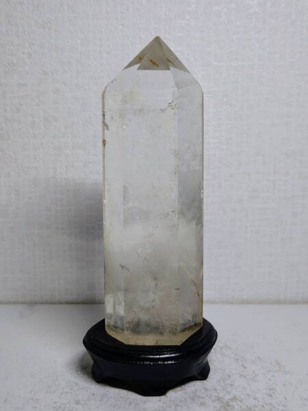 【六角柱】◆485g◆ 水晶 クォーツ 原石 鑑賞石 自然石 天然石 鉱石 鉱物 水石 宝石 ジュエリー 置物 インテリア