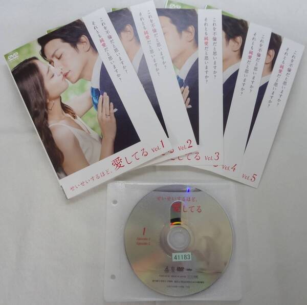 送料無料 レンタル落ち中古DVD せいせいするほど、愛してる 全5巻セット 武井咲、滝沢秀明主演