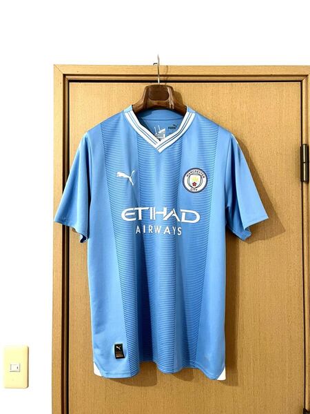 ☆PUMAマンチェスターシティーFC☆Manchester City F.C☆オーセンティックユニフォームレプリカユニフォームL