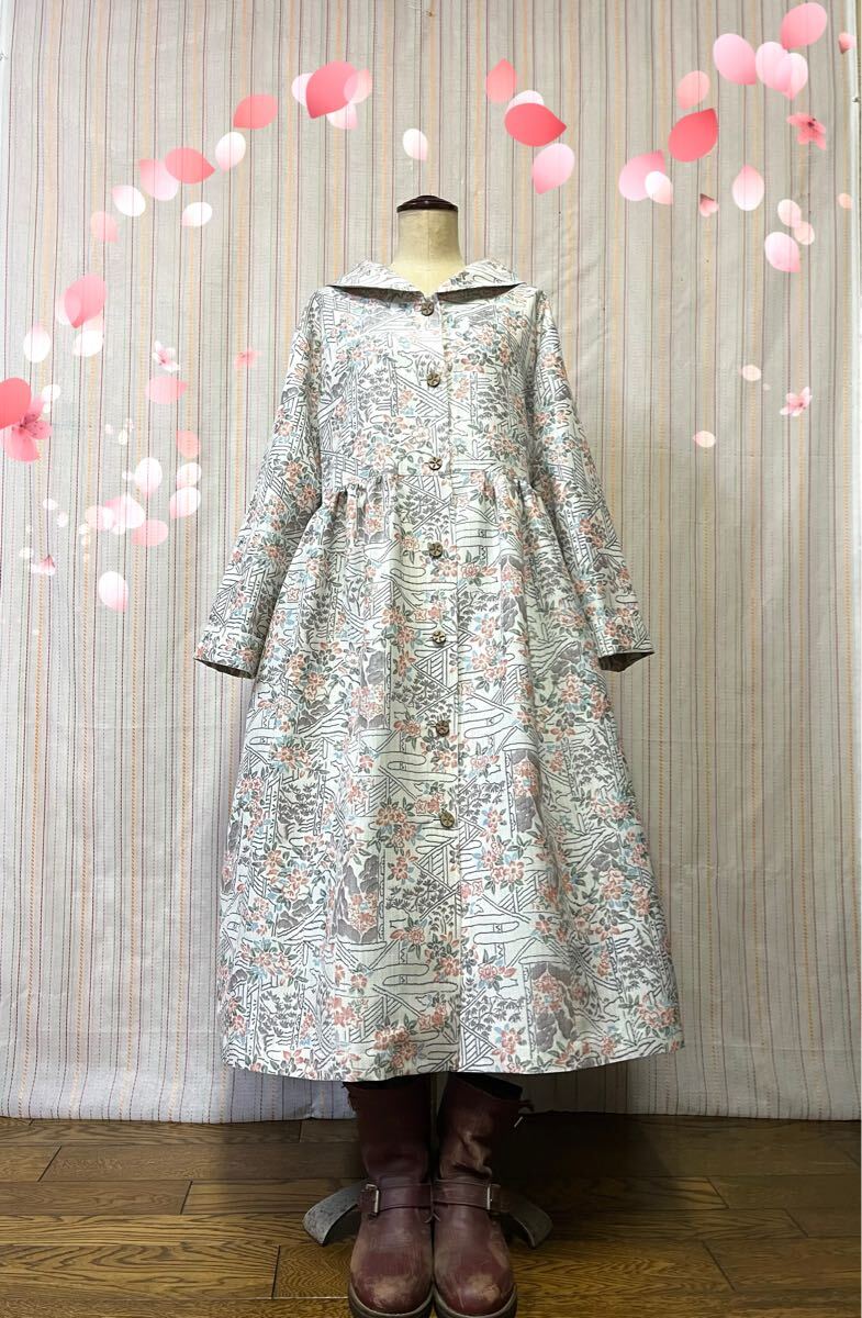 銀座もとじ扱い品】 特選工藝紬 ≪御仕立て上がり・中古美品