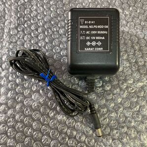 ACアダプタ KARAT CORP「PS-MDD108」 INPUT(100V 50/60Hz)、OUTPUT(10V 850mA) 現在の動作未確認 ジャンク