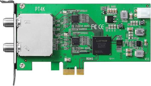 PT4K PC用4K放送受信対応 BS/CSチューナ 2個セット 送料無料!