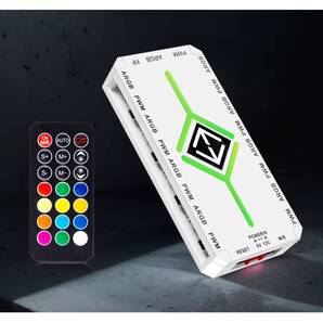 動画有、ARGB、9ポートハブ、ホワイト、リモコン付き