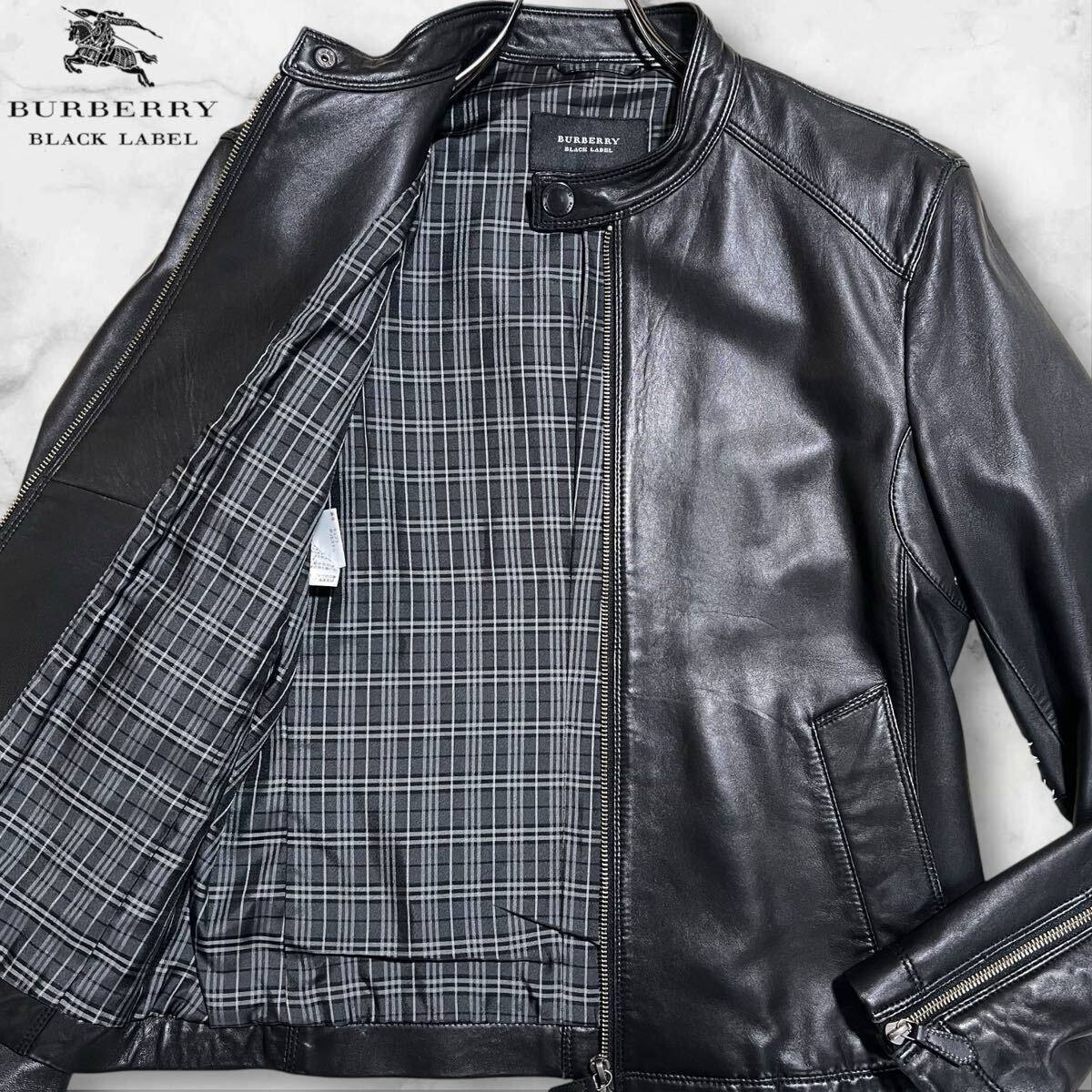 Yahoo!オークション -「burberry black label レザーライダース Yahoo!オークション -「burberry black label レザーライダース