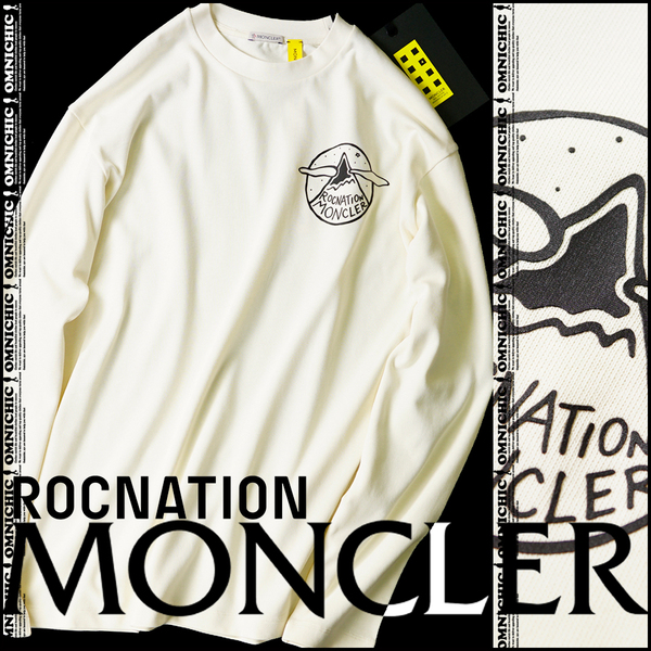 抜群の素材感にビックロゴ!■国内正規■新品【4 MONCLER ROCNATION by JAY-Z】モンクレールジーニアスロックネイションロンTシャツL/長袖