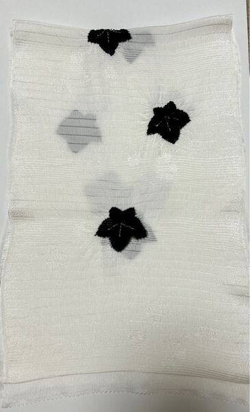 帯揚げ 帯上げ 絽 夏物りん出し 白 ブラック 絞り 着物 衿秀 和想庵 着物 正絹 帯揚げ 夏用 絽 ろ