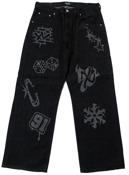 XLARGE ( エクストララージ) グラフィティ デニム パンツ 36サイズ GRAFFITI DENIM PANTS 101241031003 ジーパン7