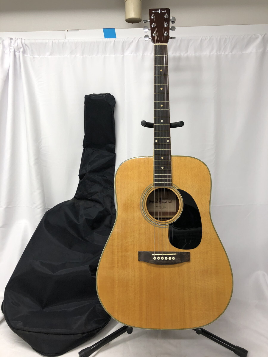 ほぼ未使用 Wood Land WD-15N アコースティックギター ケース付 Yahoo!オークション -「woodland」(アコースティックギター