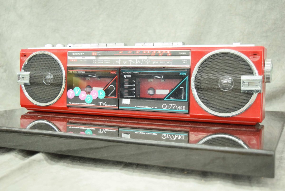 Yahoo!オークション -「sharp qt77」(ラジカセ) (カセットデッキ