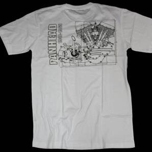 パンヘッド(PANHEAD) 、バイカー系Tシャツ、Lサイズ、白、入荷・ 特価・③