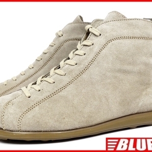 即決★T2in★26.5cm レザーレースアップブーツ ツイン メンズ 43 ベージュ 本革 スエード 本皮 グレー 革靴 ブーツ