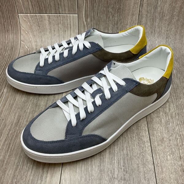 【アウトレット】Orobianco◆カラーレザースニーカー◆サイズ44(27.0〜27.5cm)◆グレー系◆イタリア製オロビアンコ紳士革靴