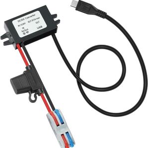 YABOANG dcdc コンバーター 降圧 USB-MICRO dcdc コンバーター 8-32V~5V ヒューズ付き 5V3A 15W