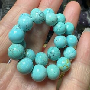 R2M-0112 天然石 ターコイズ 《本物保証》一点物 12月誕生 成功 繁栄 縁起物 一品一図 パワーストーン 海外鑑定書 上品な おしゃれ~