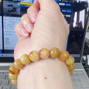 R2-0718天然本翡翠《本物保証》ブレスレット15cm 玉10mm 一点物 魔除け 昇進成功 風水 金運財運 幸運幸福 縁起物 一品一図 パワーストーン