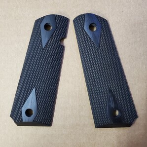 【アウトレット】アルタモント 木製グリップ 1911フルサイズ用 ダイヤチェッカー シルバーブラック