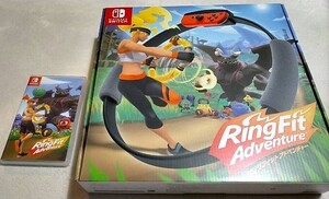 【送料無料】【一部未使用品】 Nintendo Switch リングフィットアドベンチャー(リングコン&レッグバンド未使用)