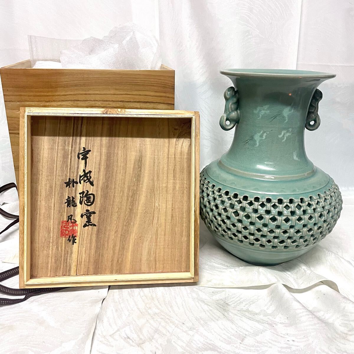 2025年最新】Yahoo!オークション -青磁 花瓶 雲鶴の中古品・新品 2025年最新】Yahoo!オークション -青磁 花瓶 雲鶴の中古品・新品