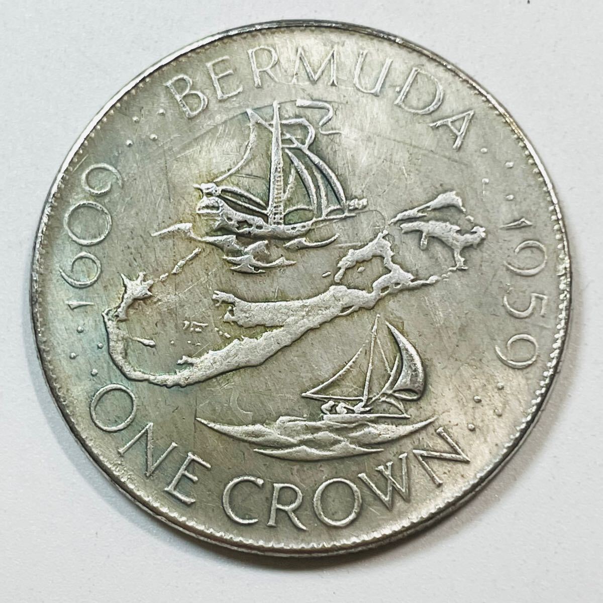 2744【バーミューダ島】1972年1DOLLAR銀貨 プルーフ 大型