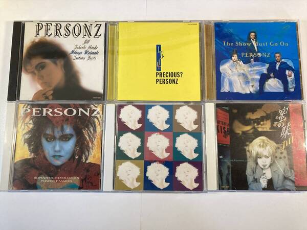 【W9794】パーソンズ JILL CD アルバム 6枚セット●PERSONZ●PRECIOUS?●The Show Must Go On●Romantic Revolution/POWER PASSION