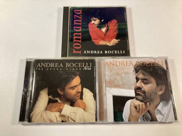 【W9816】アンドレア・ボチェッリ CD アルバム 国内盤 3枚セット●Andrea Bocelli●Aria: The Opera Album●Cieli di Toscana●Romanza