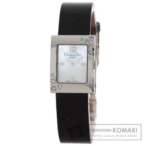 CHRISTIAN DIOR Christian Dior D78-1093 Мали вращение k сапфир наручные часы нержавеющая сталь эмаль женский б/у