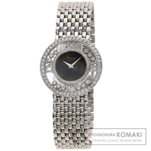Chopard Chopard 21-2944 happy бриллиант производитель Complete наручные часы K18 белое золото K18WG бриллиант мужской б/у