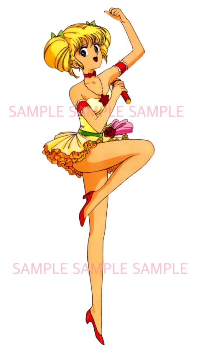 非売品テレビアニメPRポスターアイドル伝説えり子田村英里子-あ