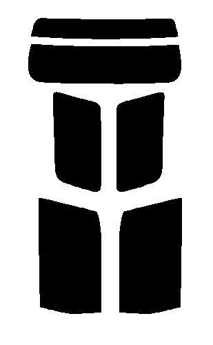 断熱クリア　リヤセット　アルファード　H10W・H15W タイプB　カット済みフ