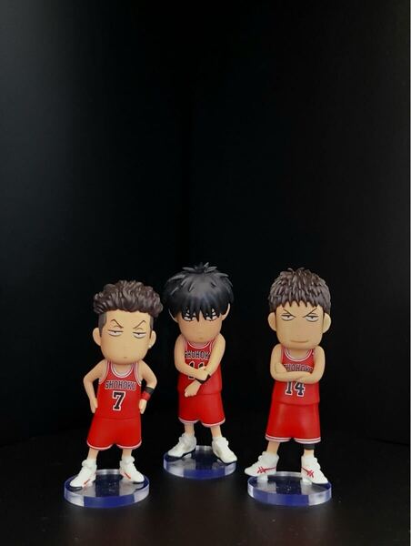 SLAM DUNK FIGURE COLLECTION スラムダンクフィギュアコレクション 流川楓 宮城リョータ 三井寿 用台座
