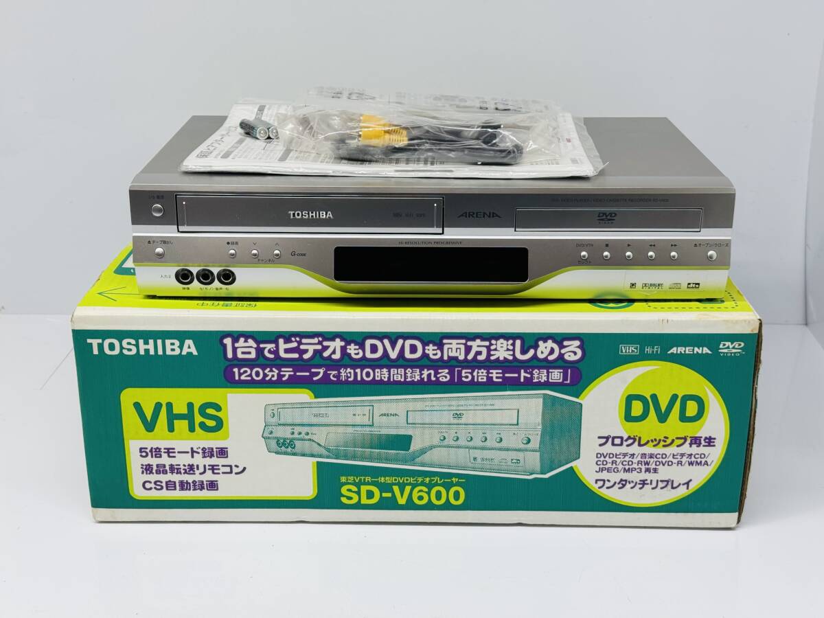 TOSHIBA DVDプレーヤー一体型ビデオデッキ ARENA SD-V600 Yahoo!オークション -「sd-v600」の落札相場・落札価格