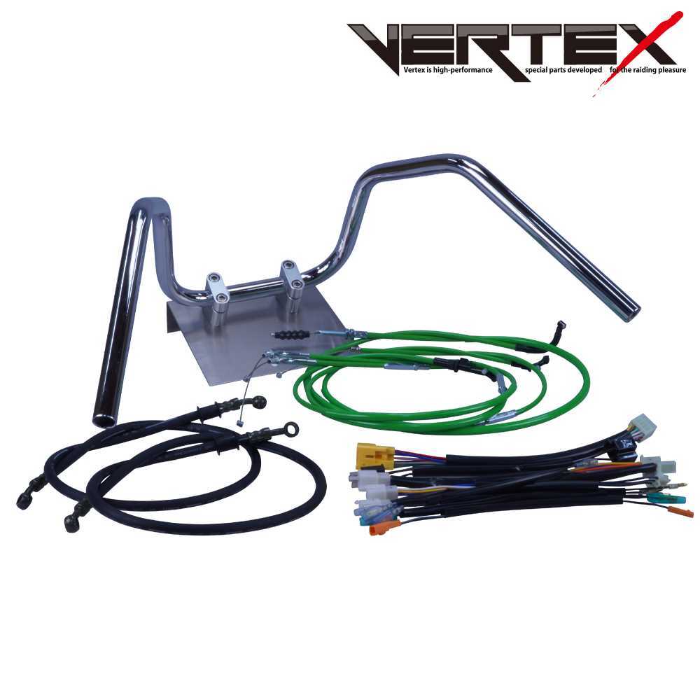 ゼファー750 アップハンドル セット 6ベントアップハンドル 30cm グリー