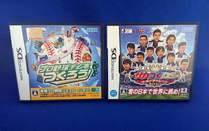DS ソフト プロ野球チームをつくろう! サカつくDS ワールドチャレンジ2010 セット 即決!