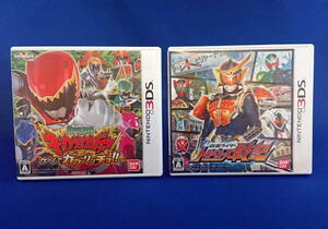 3DS ソフト 獣電戦隊キョウリュウジャー 仮面ライダー トラベラーズ戦記 セット 即決!