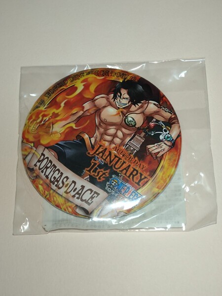 ONE PIECE 麦わらストア 東京ワンピースタワー限定 バースデー 缶バッジ ☆エース