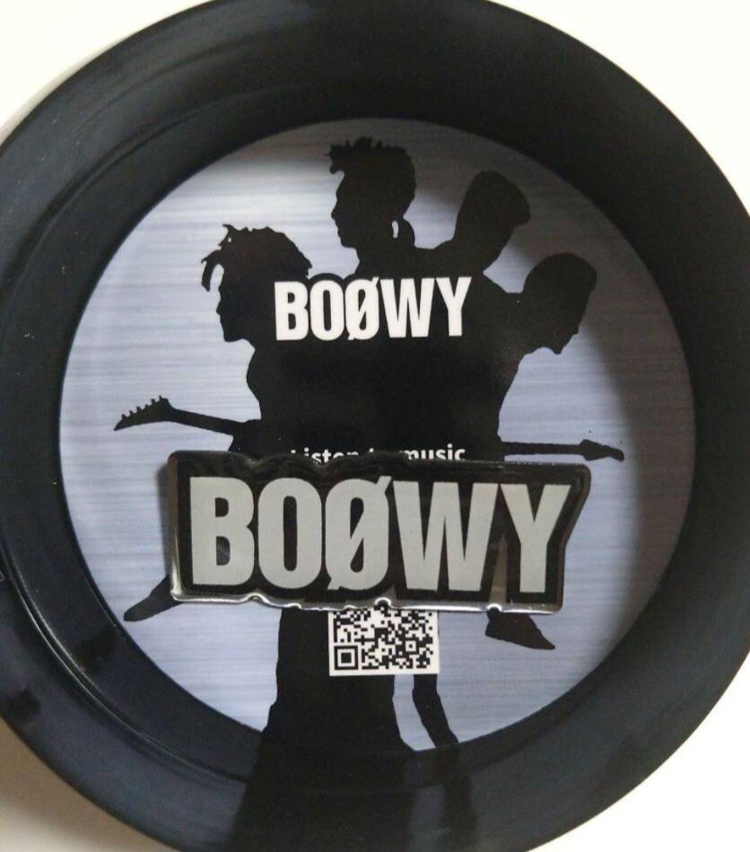 BOØWY ピンバッジ QRコード付き 氷室京介 布袋寅泰 COMPLEX
