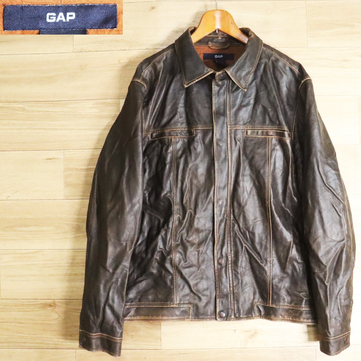 Yahoo!オークション -「gap レザー ジャケット」(メンズ Yahoo!オークション -「gap レザー ジャケット」(メンズ