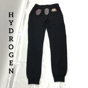 ☆外観美品☆HYDROGEN スカル 刺繍 スウェットパンツ XSサイズ