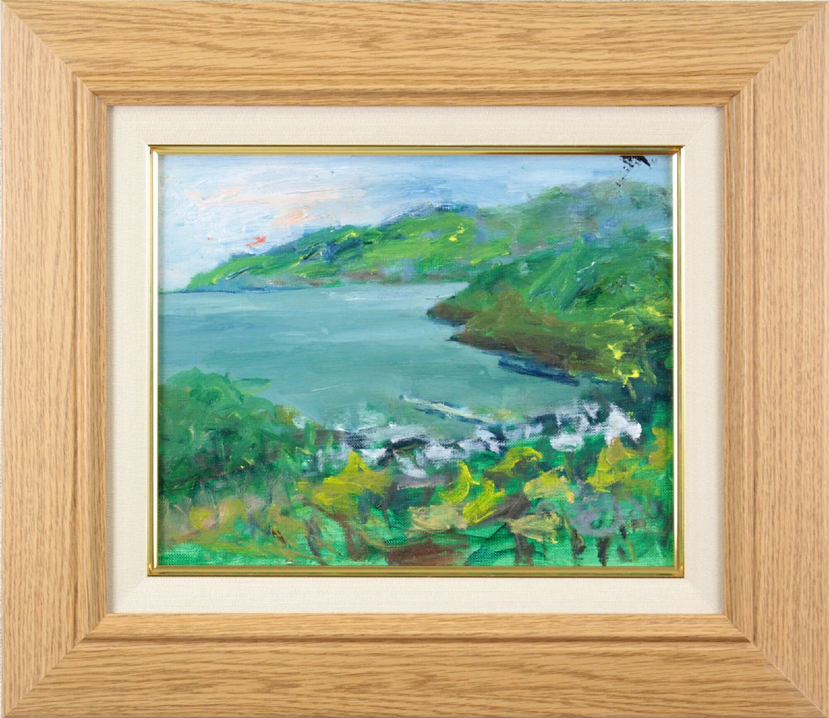 水口新一 『穂高連峰』 油彩画 - 北海道画廊