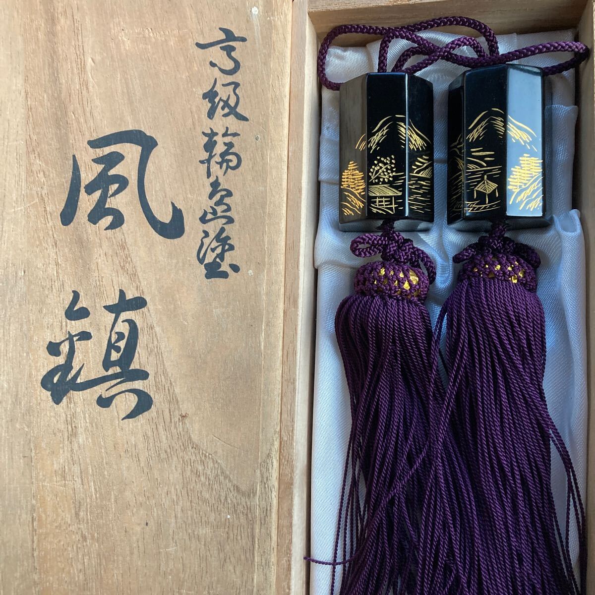 楽天市場】風鎮（ふうちん）天然石使用オニックス(縞メノウ