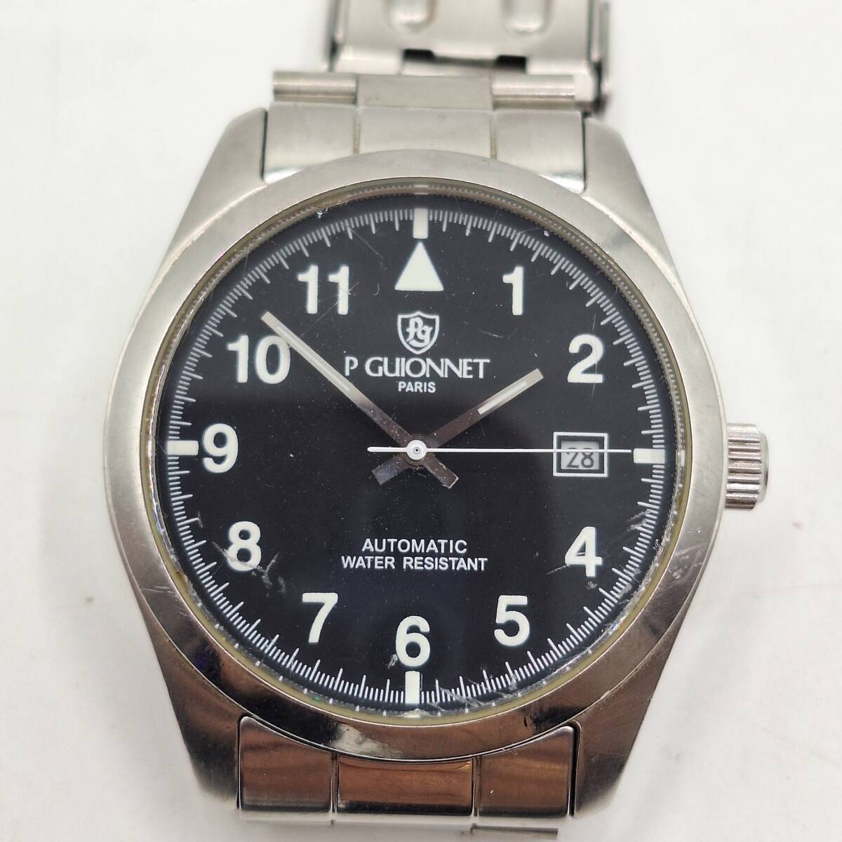 ♪【美品】ギオネ GUIONNET オートマチック自動巻き カレンダー