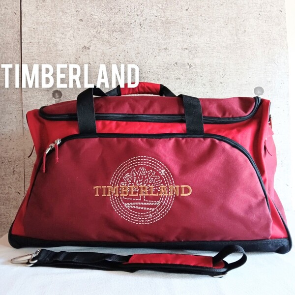 美品 ティンバーランド 大容量 2way ボストンバッグ ショルダーバッグ ドラムバッグ ナイロン 鞄 Timberland ビンテージ レディース メンズ