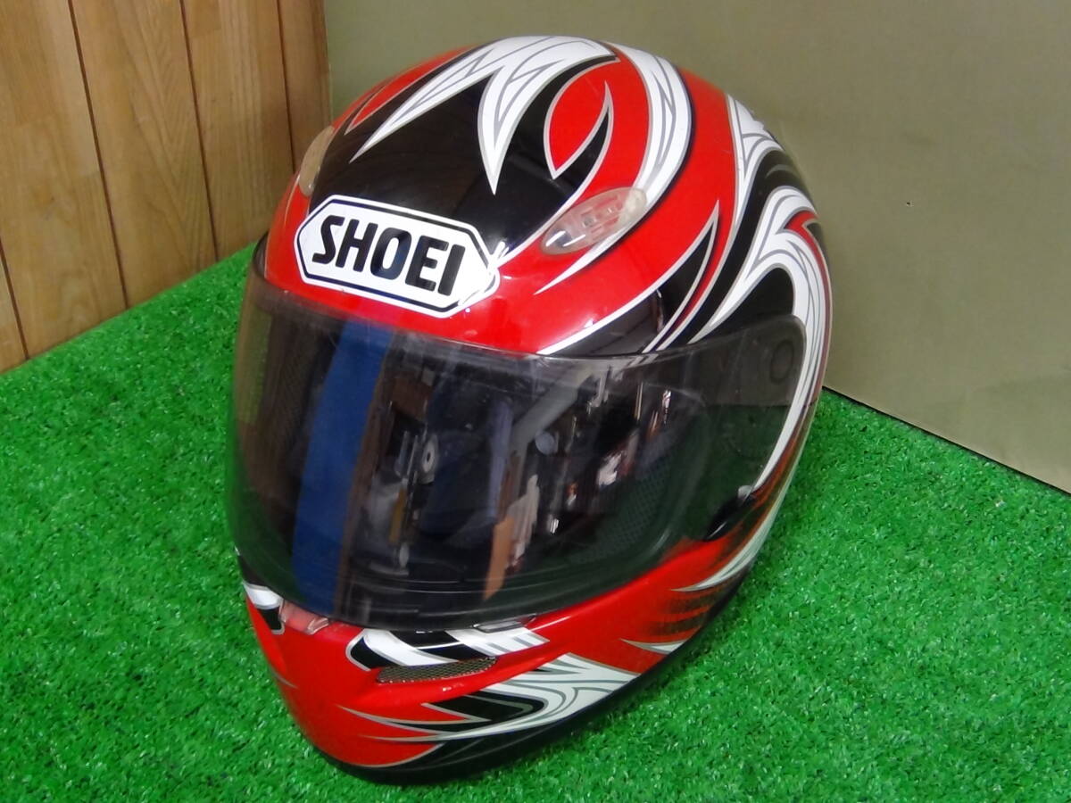 美品 SHOEI z-4 フルフェイスヘルメット 赤白黒 Yahoo!オークション -「shoei z-4」の落札相場・落札価格