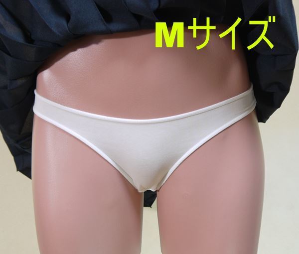 送料無料 2枚組 アニメに出てくるような 白 無地 パンティ!男子が思う女子高生のパンツはこうでなくっちゃ Mサイズ ショーツ
