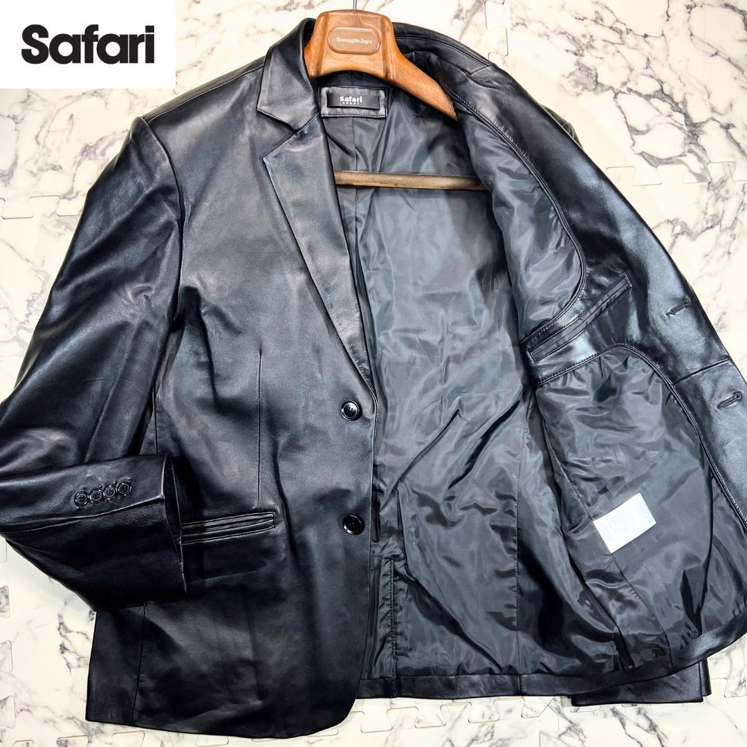 Yahoo!オークション -「レザー サファリジャケット」(テーラード Yahoo!オークション -「レザー サファリジャケット」(テーラード